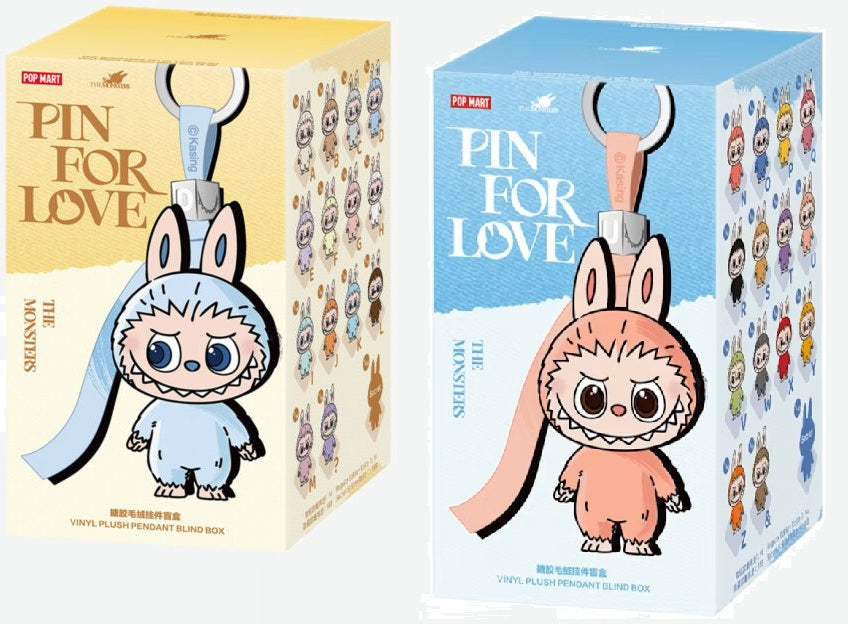 Original POP MART LABUBU Pin For Love Blind Box & Figures